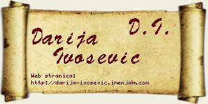 Darija Ivošević vizit kartica